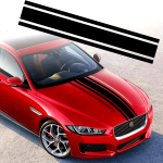 Sticker autoadeziv Tuning, model "Triple Stripes", dimensiune 125 x 22 cm, culoare Neagra FAVLine Selection