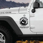 Sticker autoadeziv pentru vehicule Off Road, model "You Can Go Fast", dimensiune 30 x 30 cm, culoare Neagra FAVLine Selection