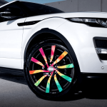 Set 4 Folii Imprimate Outdoor cu EcoSolvent, autoadezive, pentru decorarea jantelor auto, dimetru 60 cm, model FJT-39 FAVLine Selection