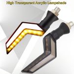 Set 2 lampi Semnalizare Moto, model BUMERANG, cu 2 functii, pozitie si semnalizare, tensiune 12V FAVLine Selection