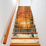 Sticker decorativ pentru scari interioare, print autoadeziv de inalta rezolutie, dimensine 200 x 124 cm, cod: AVX-STAIRS-10 FAVLine Selection