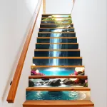 Sticker decorativ pentru scari interioare, print autoadeziv de inalta rezolutie, dimensine 200 x 124 cm, cod: AVX-STAIRS-12 FAVLine Selection