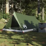 Cort de camping pentru 2 persoane, verde măsliniu, impermeabil GartenMobel Dekor