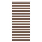 Jaluzea tip zebra maro lățime țesătură 100,9 cm poliester GartenMobel Dekor
