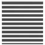 Jaluzea tip zebra neagră lățime țesătură 145,9 cm poliester GartenMobel Dekor