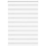 Jaluzea tip zebra alb lățime țesătură 110,9 cm poliester GartenMobel Dekor