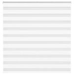 Jaluzea tip zebra alb lățime țesătură 140,9 cm poliester GartenMobel Dekor