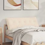 Perna pentru spate Bej 140 x 50 cm Țesătură din microfibră GartenMobel Dekor