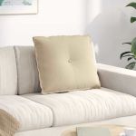 Perna pentru spate Crem 60 x 50 cm Țesătură din microfibră GartenMobel Dekor