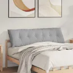 Perna pentru spate Gri nori 160 x 19 x 50 cm țesătură GartenMobel Dekor