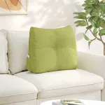 Perna pentru spate Verde deschis 60 x 24 x 50 cm țesătură GartenMobel Dekor