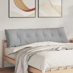 Perna pentru spate Gri nori 180 x 19 x 50 cm țesătură GartenMobel Dekor