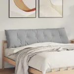 Perna pentru spate Gri nori 180 x 19 x 50 cm țesătură GartenMobel Dekor