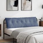 Perna pentru spate albastru 160 x 50 cm Țesătură din corduroy GartenMobel Dekor