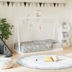 Cadru de pat pentru copii, 80x160 cm, lemn masiv de pin GartenMobel Dekor