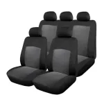 Huse Scaun Auto, 9 piese, universale, culoare Gri-Negru FAVLine Selection