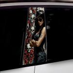 Set 2 stickere decorative pentru stalpii usilor, print autoadeziv de inalta rezolutie, dimensine 2 buc x 50 x 22 cm , cod: AVX-SSU-09 FAVLine Selection