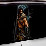 Set 2 stickere decorative pentru stalpii usilor, print autoadeziv de inalta rezolutie, dimensine 2 buc x 50 x 22 cm , cod: AVX-SSU-10 FAVLine Selection