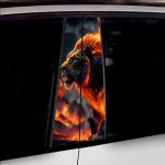 Set 2 stickere decorative pentru stalpii usilor, print autoadeziv de inalta rezolutie, dimensine 2 buc x 50 x 22 cm , cod: AVX-SSU-11 FAVLine Selection