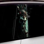 Set 2 stickere decorative pentru stalpii usilor, print autoadeziv de inalta rezolutie, dimensine 2 buc x 50 x 22 cm , cod: AVX-SSU-13 FAVLine Selection