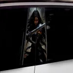 Set 2 stickere decorative pentru stalpii usilor, print autoadeziv de inalta rezolutie, dimensine 2 buc x 50 x 22 cm , cod: AVX-SSU-15 FAVLine Selection