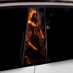 Set 2 stickere decorative pentru stalpii usilor, print autoadeziv de inalta rezolutie, dimensine 2 buc x 50 x 22 cm , cod: AVX-SSU-20 FAVLine Selection