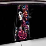 Set 2 stickere decorative pentru stalpii usilor, print autoadeziv de inalta rezolutie, dimensine 2 buc x 50 x 22 cm , cod: AVX-SSU-21 FAVLine Selection