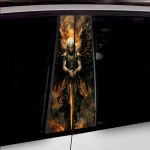 Set 2 stickere decorative pentru stalpii usilor, print autoadeziv de inalta rezolutie, dimensine 2 buc x 50 x 22 cm , cod: AVX-SSU-22 FAVLine Selection