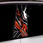 Set 2 stickere decorative pentru stalpii usilor, print autoadeziv de inalta rezolutie, dimensine 2 buc x 50 x 22 cm , cod: AVX-SSU-28 FAVLine Selection