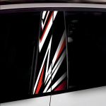 Set 2 stickere decorative pentru stalpii usilor, print autoadeziv de inalta rezolutie, dimensine 2 buc x 50 x 22 cm , cod: AVX-SSU-29 FAVLine Selection