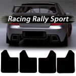 Set 4 Aparatori Noroi SPORT din cauciuc pentru autoturisme, universale,  model Blank, dimensiune 30 x 23cm FAVLine Selection