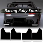 Set 4 Aparatori Noroi SPORT din cauciuc pentru autoturisme, universale,  model Silver, dimensiune 30 x 23cm FAVLine Selection