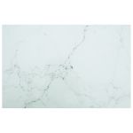 Blat masă alb 100x62 cm 8 mm sticlă securizată design marmură GartenMobel Dekor