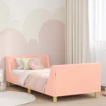 Cadru de pat pentru copii cu spătar Roz 80 x 200 cm GartenMobel Dekor
