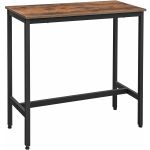 VASAGLE Masa de bar inalta, cadru metalic, design industrial, 100x40x90cm, maro rustic Household NewTrend