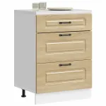 Dulap de bază de bucătărie „Kalmar” din lemn de stejar Sonoma GartenMobel Dekor