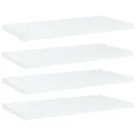 Plăci bibliotecă, 4 buc., alb, 40 x 20 x 1,5 cm, PAL GartenMobel Dekor