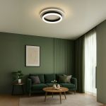 Lustra LED MODERNA 24W, Diametru 20cm, Rotunda, lumina Rece/Calda/Neutra, Negru ModernLight Concept