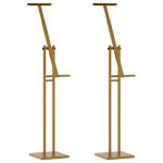 Panouri pentru Târguri 2 pcs Auriu 26.5 x 26.5 x 127 cm Fier GartenMobel Dekor