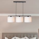 Hängeleuchte Horsham 3xE27 Metall Schwarz / Weiß [lux.pro] HausGarden Leisure