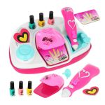Salon de manichiura de jucarie, 5 ani+, 16 accesorii incluse, oje, sclipici, sabloane, lampa unghii MultiMark GlobalProd