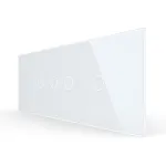 Panou Intrerupator Dublu + Dublu + Simplu cu Touch LIVOLO din Sticla, Standard Italian - 6/7M SmartElectro IntelligentHouse