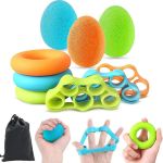 Set complet pentru exercitiile mainilor si degetelor, 9 piese, husa transport, silicon MultiMark GlobalProd