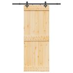 Ușă glisantă cu set de feronerie 80x210 cm, lemn masiv de pin GartenMobel Dekor