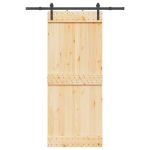 Ușă glisantă cu set de feronerie 85x210 cm, lemn masiv de pin GartenMobel Dekor