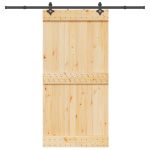 Ușă glisantă cu set feronerie, 100x210 cm, lemn masiv de pin GartenMobel Dekor