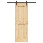 Ușă glisantă cu set de feronerie 70x210 cm, lemn masiv de pin GartenMobel Dekor