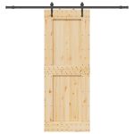 Ușă glisantă cu set de feronerie 85x210 cm, lemn masiv de pin GartenMobel Dekor