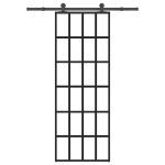 Ușă glisantă cu set feronerie, 76x205 cm, sticlă ESG/aluminiu GartenMobel Dekor