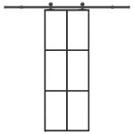 Ușă glisantă cu set feronerie, 76x205 cm, sticlă ESG/aluminiu GartenMobel Dekor